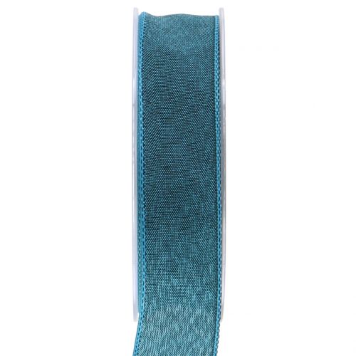Geschenkband Blau matt 25mm 20m