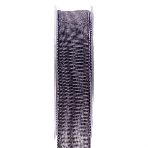 Floristik24 Geschenkband Violett matt 25mm 20m