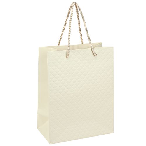 Artikel Geschenktasche Papier Geschenktüte Creme 18×10×23cm 1 St