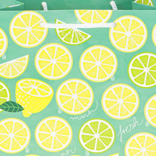 Artikel Geschenktüte Papier Zitronen Tüte mit Henkeln 18×10×23cm 2St