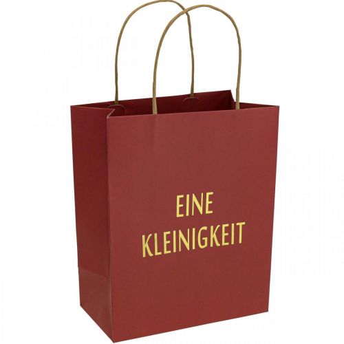 Floristik24 Geschenktüten „Eine Kleinigkeit“ Rot Papiertüten 16×8cm 6St