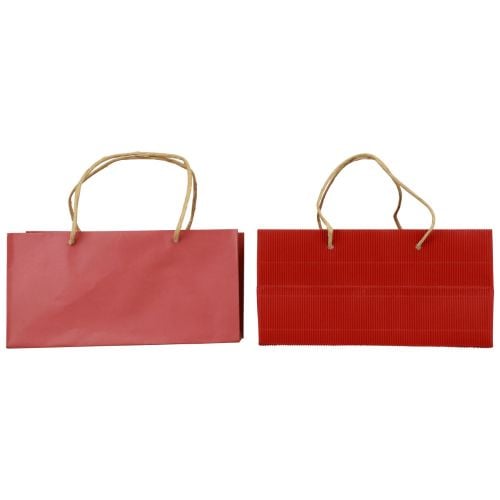 Artikel Geschenktüten Rot Papiertüten mit Henkel 24×12×12cm 6St