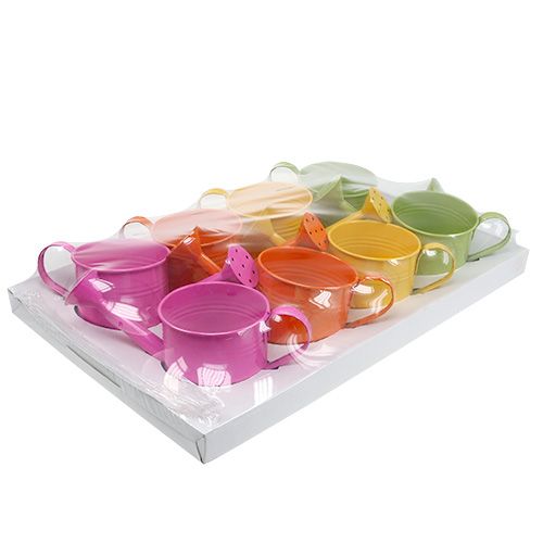 Floristik24 Gießkanne Mix Ø7,5cm H7,5cm 8 St