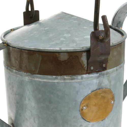 Artikel Retro Design Deko-Gießkanne aus Metall, Vintage Blumenampel 58x23x32cm, Nostalgie Pflanzeimer