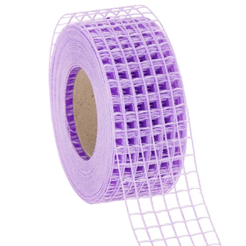 Gitterband aus Kunststoff Lila 4.5 cm Breite 10 Meter Rolle für Dekoration und Bastelarbeiten