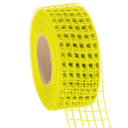 Netzband gelb 4 cm aus Polypropylen für Dekoration und Geschenkverpackung online kaufen | Floristik24.ch