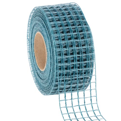 Dekoband Gitterstruktur 4,5 cm breit Blau 10 m Kunststoffrolle