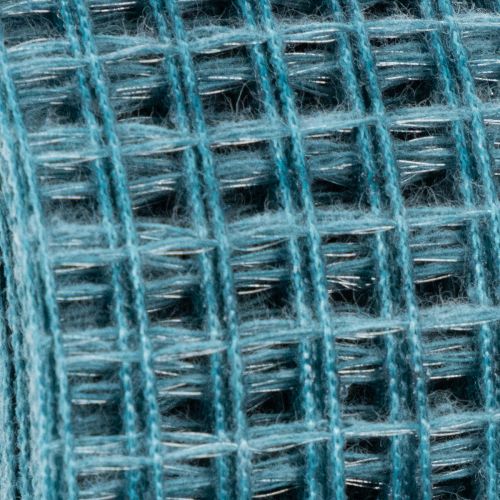 Dekoband Gitterstruktur 4,5 cm breit Blau 10 m Kunststoffrolle | Floristik24.ch
