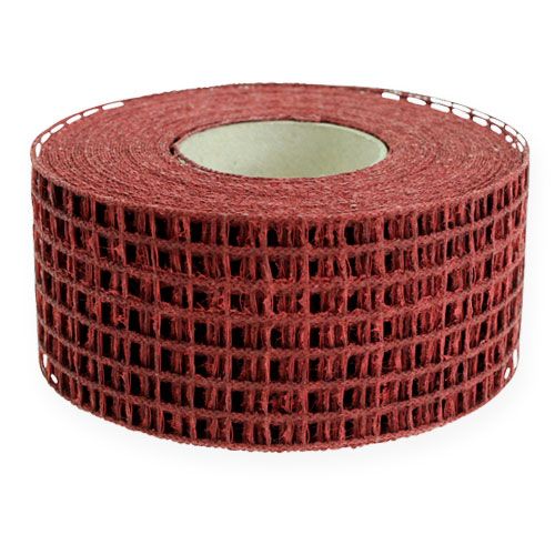 Floristik24 Gitterband 4,5cm x 10m Bordeaux