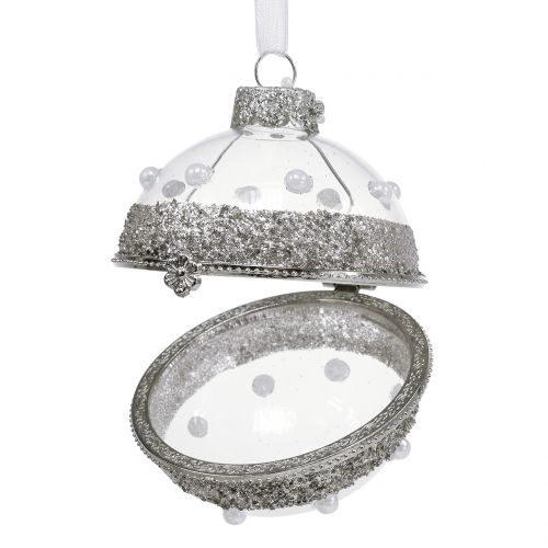 Floristik24 Weihnachtskugel Glas zum Aufklappen Ø6cm 2St