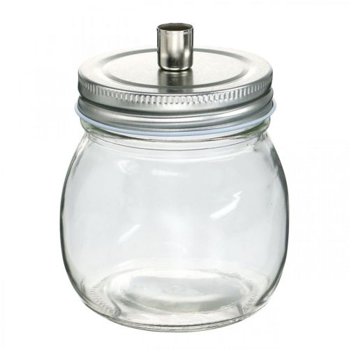 Floristik24 Deko Glas mit Kerzenhalter Kerzendeko Ø8cm H10,5cm 4St