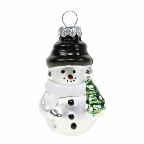 Artikel Christbaumschmuck Weihnachtskugeln Schneemann Glas 9St