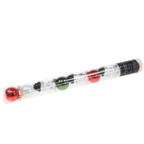 Floristik24 Christbaumschmuck Weihnachtskugeln Schneemann Glas 9St