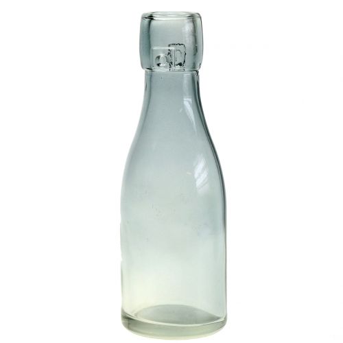 Artikel Glasflasche Vase Ø5cm H16cm Grün/Grau 6St