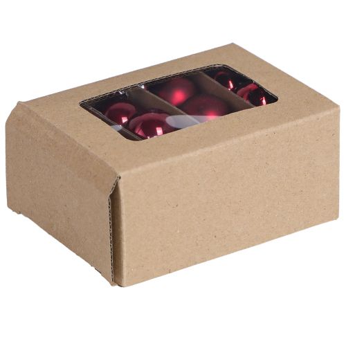 Glaskugeln Weihnachten in Bordeaux Mix Ø3cm 22 St | Floristik24.ch