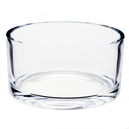 Floristik24 Glasschale Schale Glas Klar Ø15cm H8cm