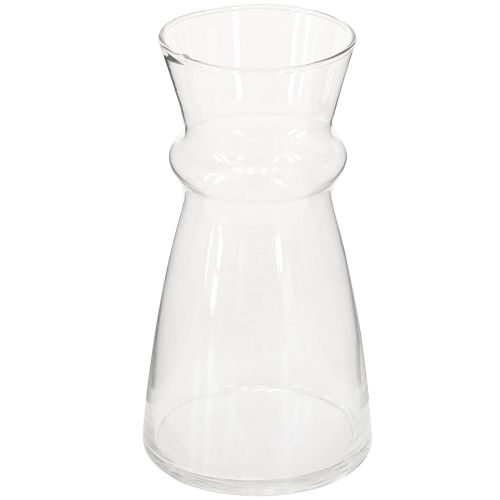 Floristik24 Glasvase Hyazinthenvase Deko Vase Transparent Ø7cm H13cm