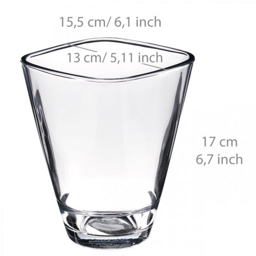 Artikel Orchideen Übertopf Glas Klar H17cm B13cm