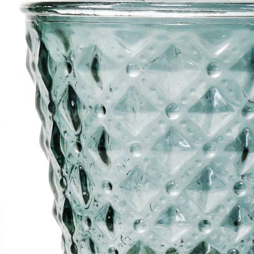 Artikel Pokal-Glas mit Fuß, Glas-Windlicht Ø11cm H15,5cm