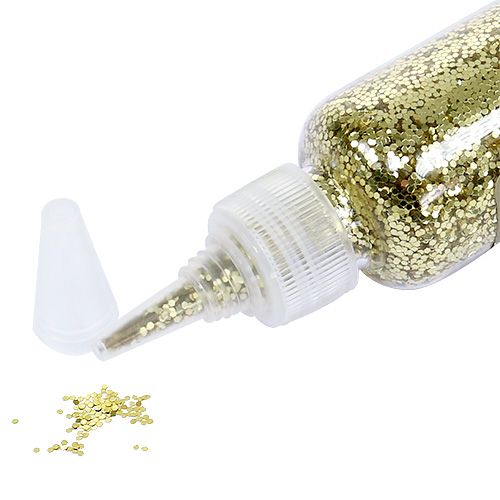 Floristik24 Glitter Mix in Dosierflasche Gold 90g