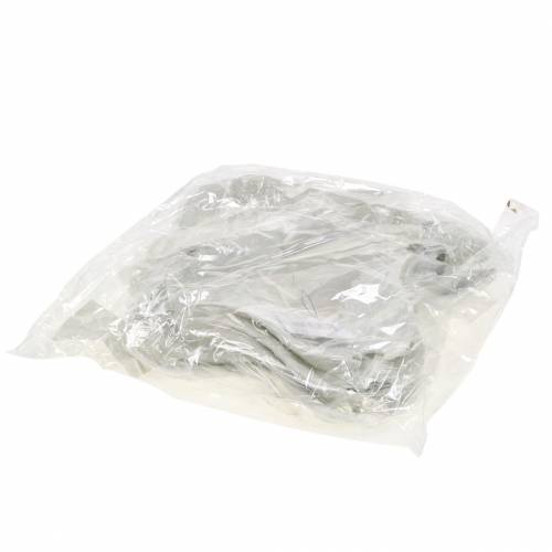 Floristik24 Christbaumschmuck Engelsflügel Glitter Weiß 16cm 12St