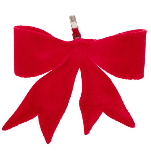 Dekoschleifen Rot mit Clip Textil 11 cm 4er-Set online kaufen | Floristik24.ch
