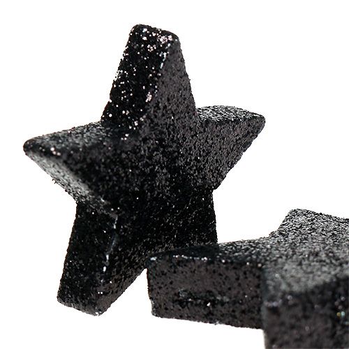 Glittersterne Schwarz 4-5cm 40St | Floristik24.ch