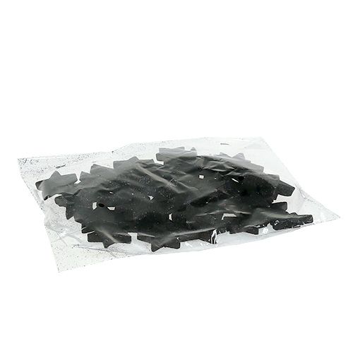 Glittersterne Schwarz 4-5cm 40St | Floristik24.ch