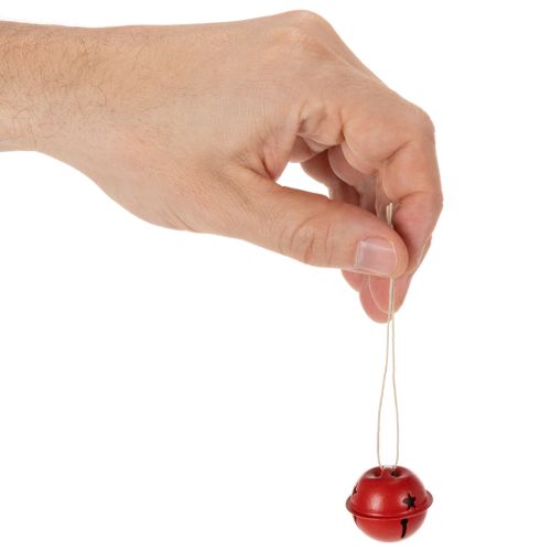 Rote Metall-Glöckchen mit Sternmotiv 3 cm 9er-Set | Floristik24.ch