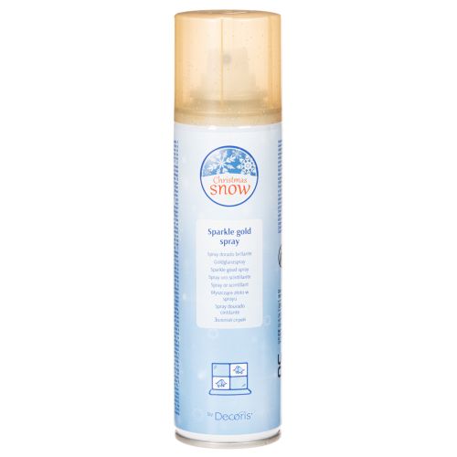 Goldspray mit Glitter für Weihnachtsdekoration 150 ml
