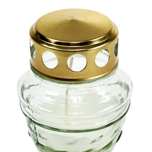 Floristik24 Grablicht Weiß H13cm 6St