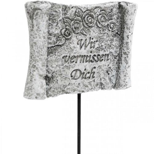 Artikel Grabschmuck Stecker, Dekostecker mit Spruch L16,5cm 6 St