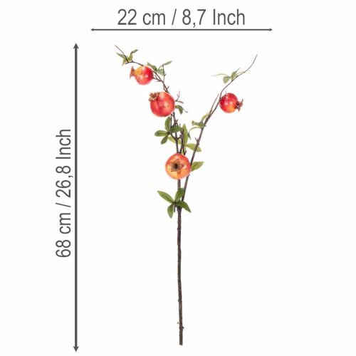 ProductNameKünstlicher Granatapfelzweig 68 cm, roter Fruchtzweig für die Tischdekoration/ProductName
ProductDescription<h2>Künstlicher Granatapfelzweig für Tisch- und Wohndekoration</h2>
<p>Der künstliche Granatapfelzweig ist ein 68 cm langer Fruchtzweig | Floristik24.ch