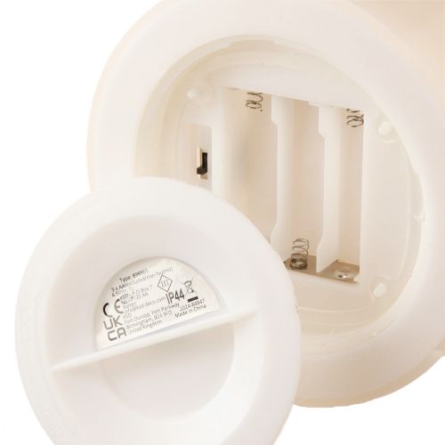 LED Kerze mit Timer 20 cm x 12,5 cm Cremefarben für Innen- und Aussendekoration | Floristik24.ch