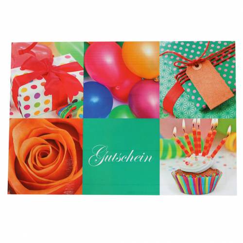 Floristik24 Gutschein Geburtstag mit Umschlag 5St