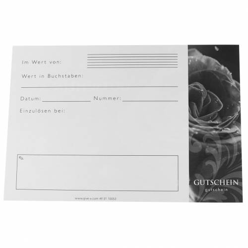 Floristik24 Gutschein Rose mit Umschlag 5St