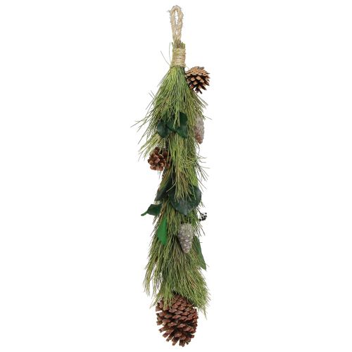 Floristik24 Weihnachtliche Hängedeko Kiefer&Eukalyptus Zapfen L60cm Skandi Landhaus Stil