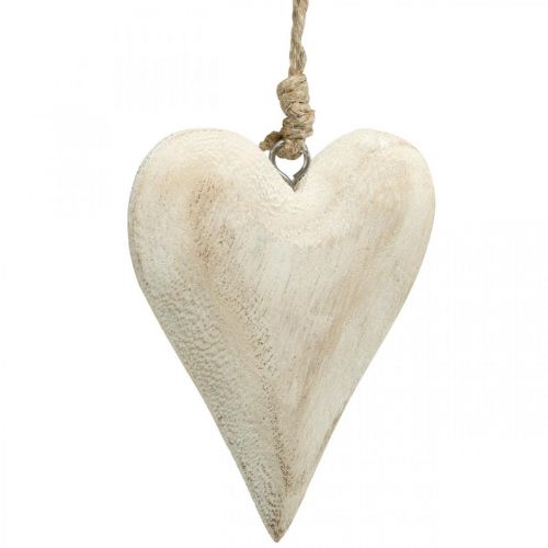 Herz aus Holz, Dekoherz zum Hängen, Herz Deko H10cm 4St