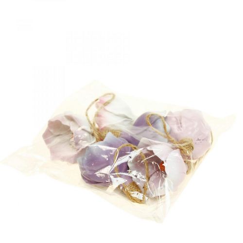 Floristik24 Dekoanhänger Hänger Maiglöckchen Lila Weiß Ø4cm H6cm 6St