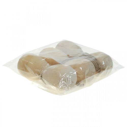 Artikel Holzeier Dekoeier Hänger Natur Ostereier Osterdeko H8cm 6 St