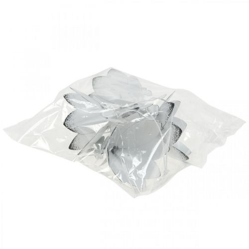 Artikel Hänger Anhänger Elfe Deko Metall Weiß Ø6cm H9cm 4 St