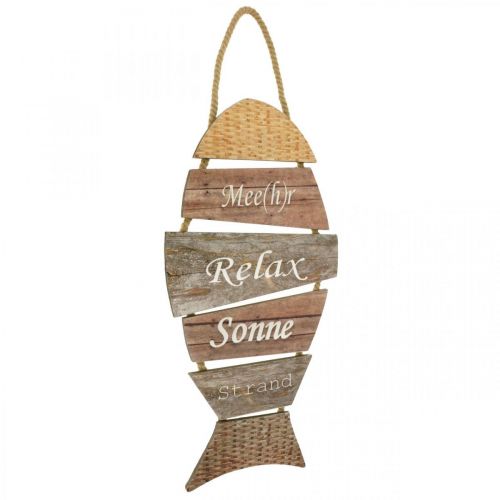 Artikel Maritime Wanddekoration Fisch aus Holz für Sommer und Urlaub
