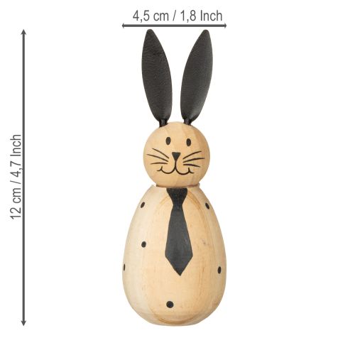 Artikel Dekorativer Hase mit schlichtem Design für frühlingshafte Wohnraumakzente 12cm 2St