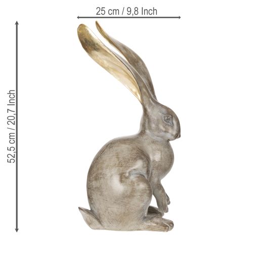 Artikel Deko Hase Figur für stilvolle Frühlings und Osterdekoration 52cm