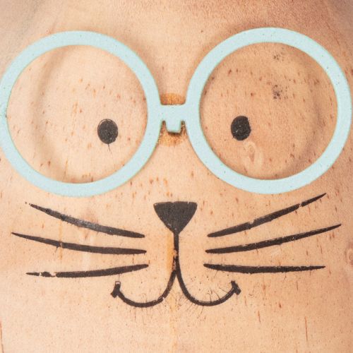 Artikel Hasen Dekofiguren mit Gesicht für verspielte Akzente auf Tisch und Regal 14cm 3St