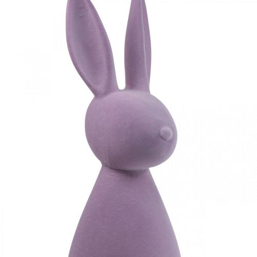 Artikel Deko Hase Deko-Osterhase – 2. Wahl – Beflockt Flieder Lila H47cm