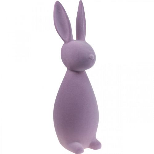 Deko Hase Deko-Osterhase – 2. Wahl – Beflockt Flieder Lila H69cm