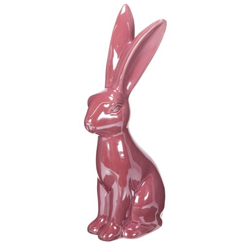 Floristik24 Osterdeko Hase Keramik Glänzende Figur für Ostern und Frühling 37cm