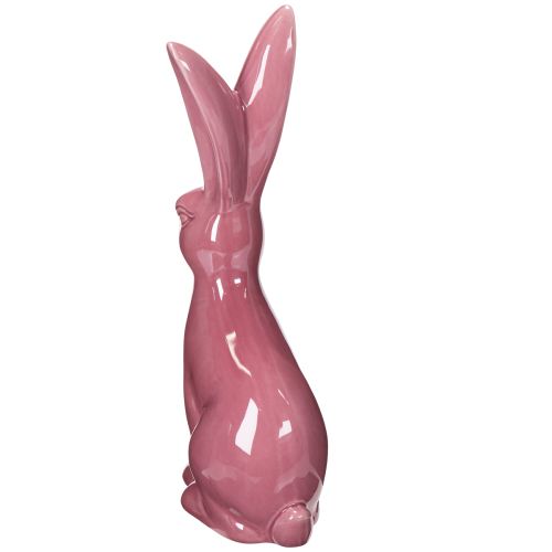Artikel Osterdeko Hase Keramik Glänzende Figur für Ostern und Frühling 37cm