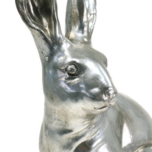 Artikel Deko Hase Silber H36cm